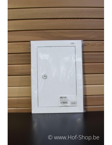 Brievenbusdeur 529/1 wit 24,8 x 35,2 cm - Albo brievenkastdeur aluminium