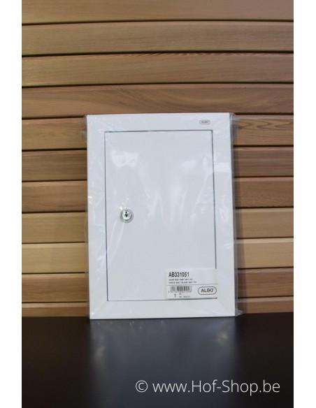 Brievenbusdeur 529/1 wit 24,8 x 35,2 cm - Albo brievenkastdeur aluminium
