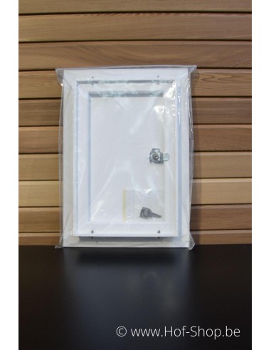 Brievenbusdeur 529/1 wit 24,8 x 35,2 cm - Albo brievenkastdeur aluminium