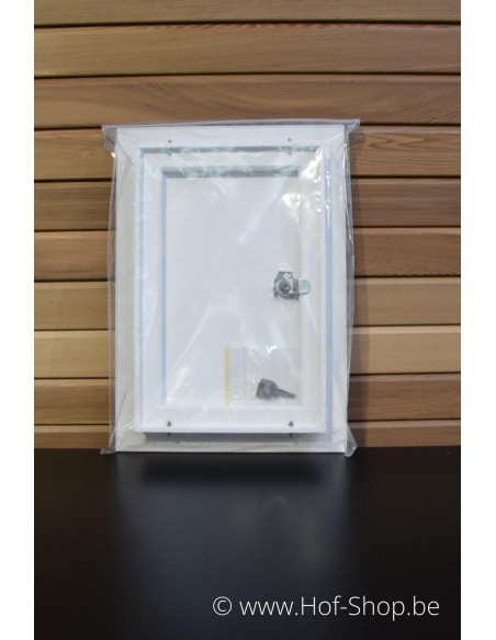 Brievenbusdeur 529/1 wit 24,8 x 35,2 cm - Albo brievenkastdeur aluminium