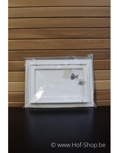 Brievenbusdeur 529/1/H Wit 35,2 x 24,8 cm - Albo brievenkastdeur aluminium