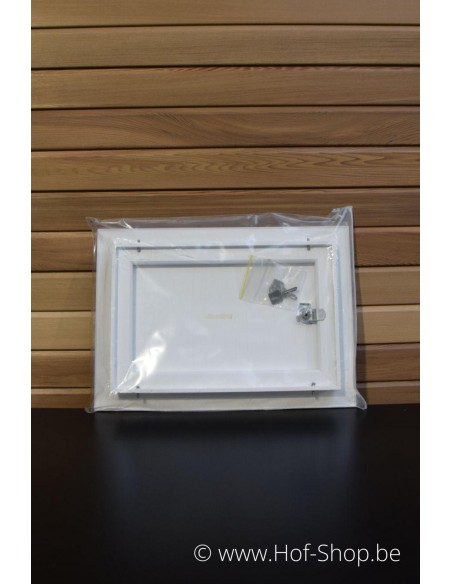 Brievenbusdeur 529/1/H Wit 35,2 x 24,8 cm - Albo brievenkastdeur aluminium