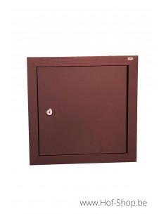 Porte boîte aux lettres 529/2 Corten look 35,2 x 35,2 cm - Albo porte boîte aux lettres aluminium