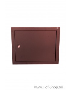 Brievenbusdeur 529/3/H Corten look 44,2 x 35,2 cm - Albo brievenkastdeur aluminium