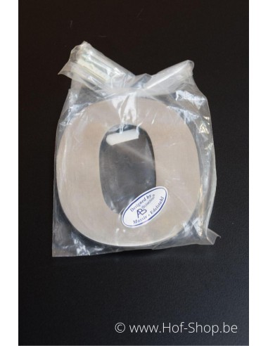 Nummer 0 met afstandshouders Arte - inox 12 cm hoog