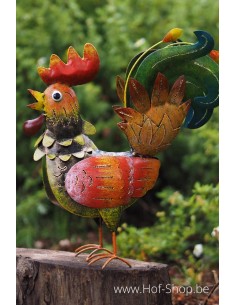 Kleine kleurrijke haan - metalen figuur (MD16040)