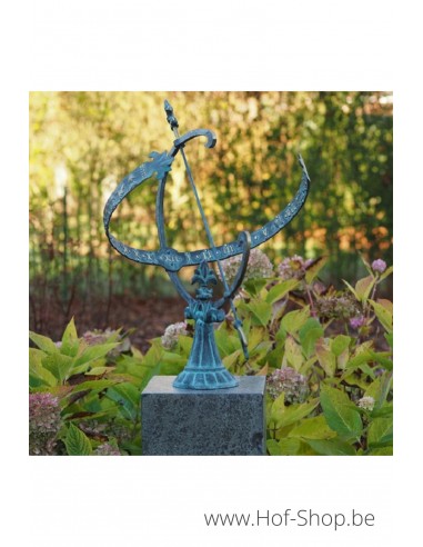 Cadran solaire - statue en bronze (GA0221BR-V)