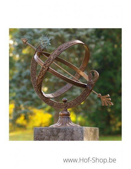 Cadran solaire - statue en bronze (GA0471BR-B)