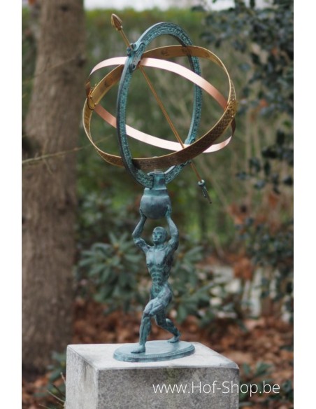 Cadran solaire - statue en bronze (GA1165BR-V)