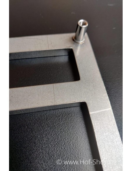 Letter A - inox 10 cm hoog (huisnummer 'Square')
