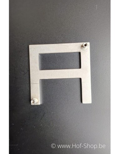 Lettre A - acier inoxydable de 10 cm de haut (numéro de maison 'Carré' )