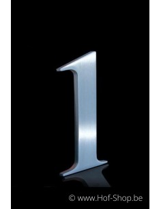Numéro 1 - acier inoxydable de 10 cm de haut (numéro de maison 'Classic' )