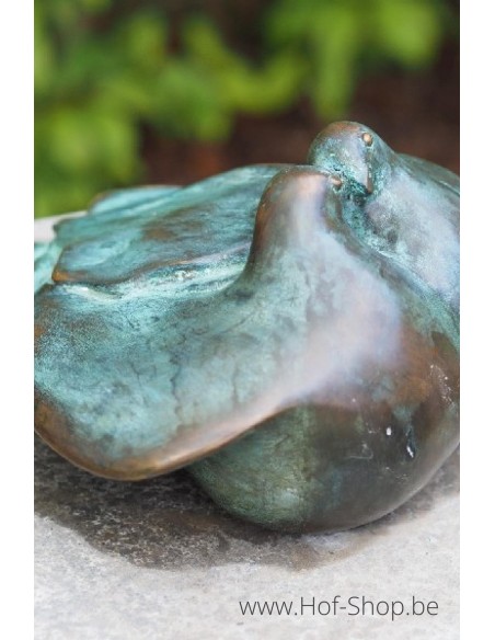 Deux pigeons - statue en bronze (AN0637BR-V)