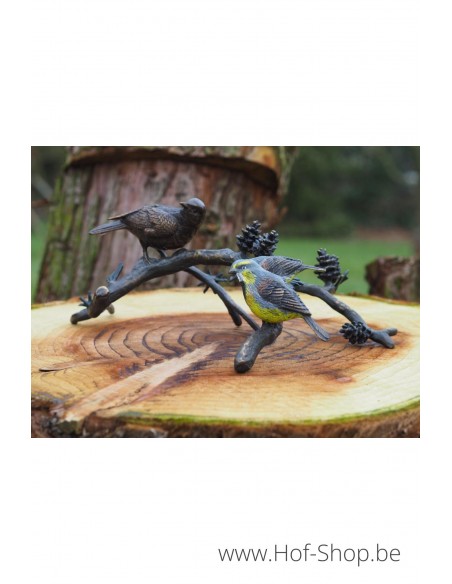 Oiseaux sur branche - statue en bronze (AN0751BR-IM)