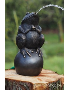 Grenouille sur un ballon - statue en bronze (AN0926BR-B-F)