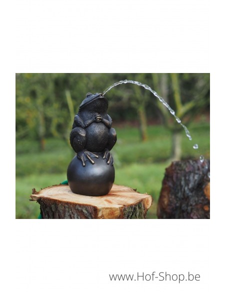 Grenouille sur un ballon - statue en bronze (AN0926BR-B-F)