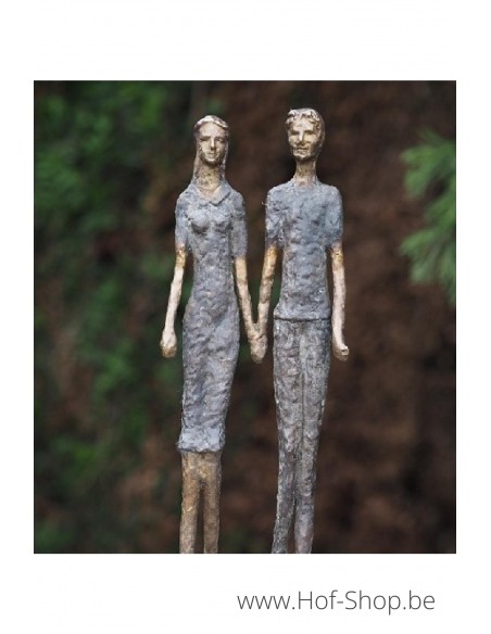 Couple modernes - statue en bronze (AN0931BR-B)