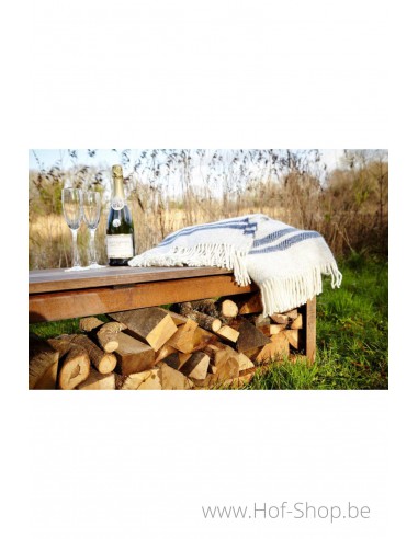 Houtopslag  - wood storage in cortenstaal