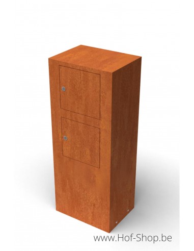 Litru Duo - Geroba boîte aux lettres en acier corten