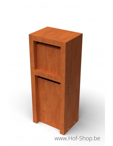 Litru Duo - Geroba boîte aux lettres en acier corten