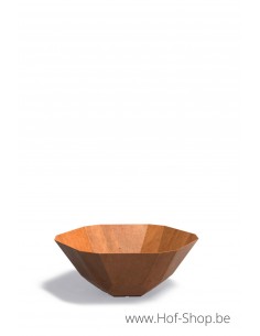 Facet 120 x 50 cm - Plantenbak in cortenstaal