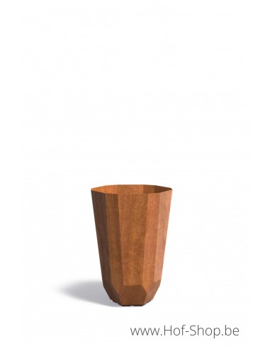 Facet 65 x 100 cm - Jardinière en acier Corten