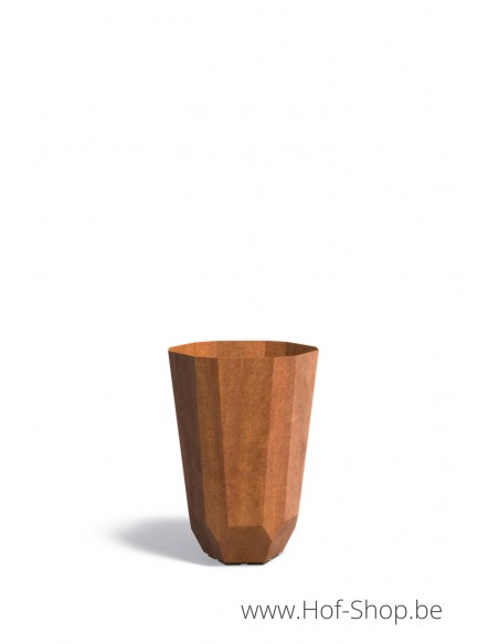 Facet 60 x 120 cm - Jardinière en acier Corten