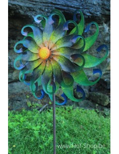 Moulin à fleurs coloré (Spinner) - figurine en métal (MD16216)
