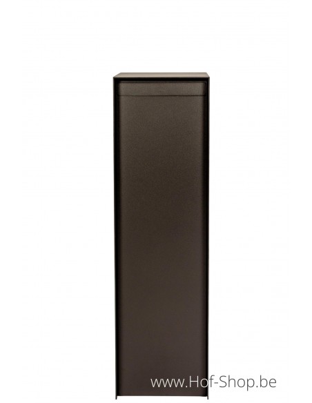 Antero met klep RAL 9005 - Larob brievenbus aluminium