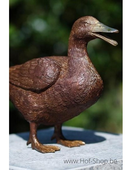 Eend  - bronzen beeld (AN1115BR-B)