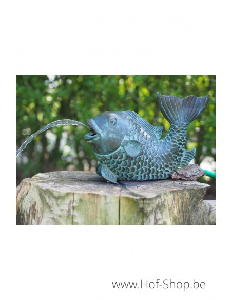 Poisson avec fontaine Large - statue en bronze (AN1140BR-V-L)