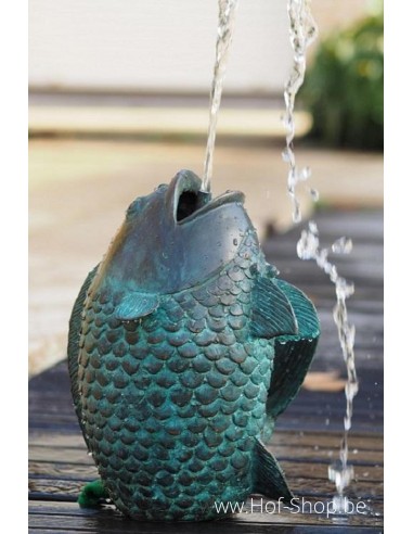 Springende vis fontein large  - bronzen beeld (AN1141BR-V-F)