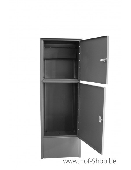 Colum met pakketvak - Larob pakketbus aluminium