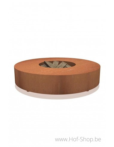 Fire Table 125 x 28 cm - acier corten