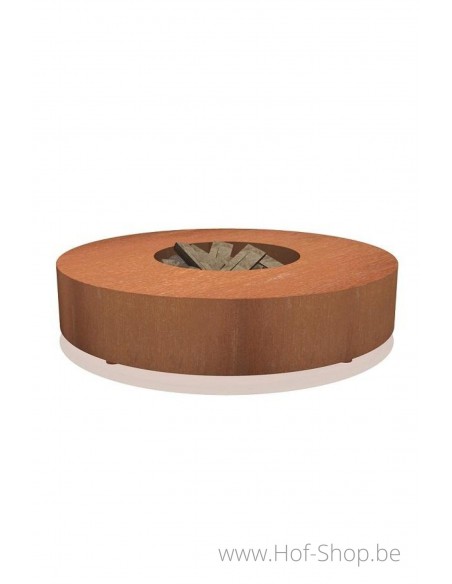 Fire Table 125 x 28 cm - acier corten