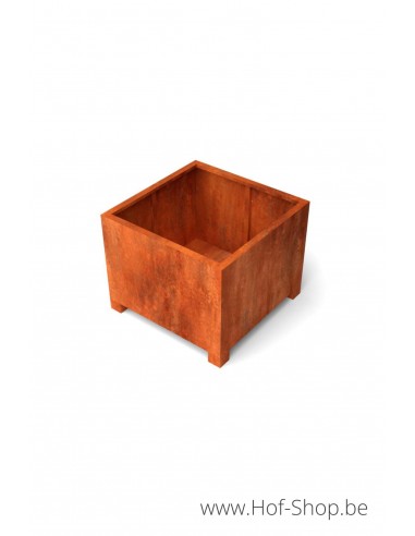 Artesa 100 x 100 x 80 cm - Jardinière en acier Corten Geroba
