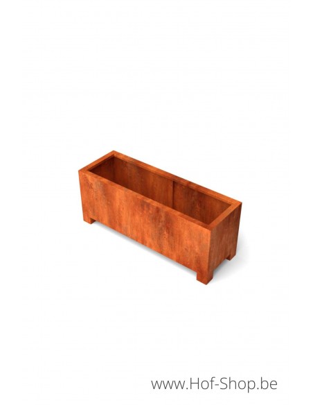 copy of Artesa à pieds hauts 200 x 50 x 60 cm - Jardinière en acier Corten Geroba