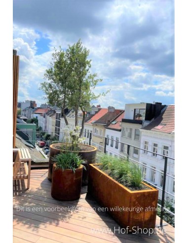 Ronda plantenbak Geroba in cortenstaal