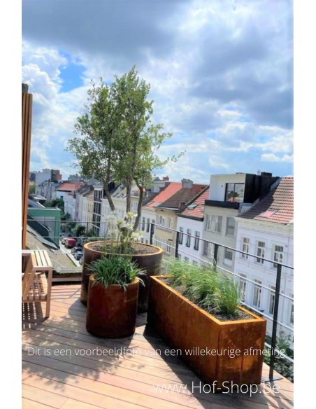 Ronda plantenbak Geroba in cortenstaal