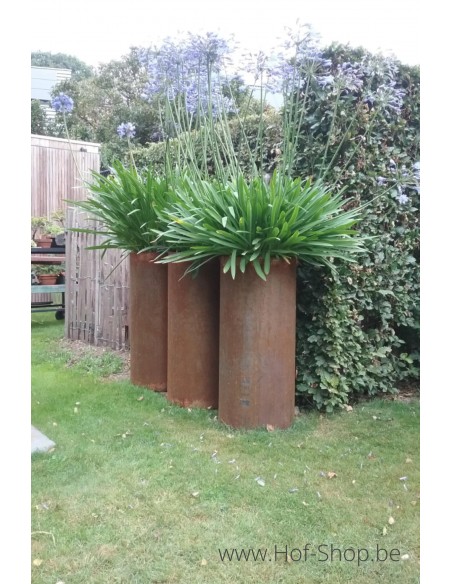 Ronda 35 x 80 cm - Geroba Jardinière en acier corten