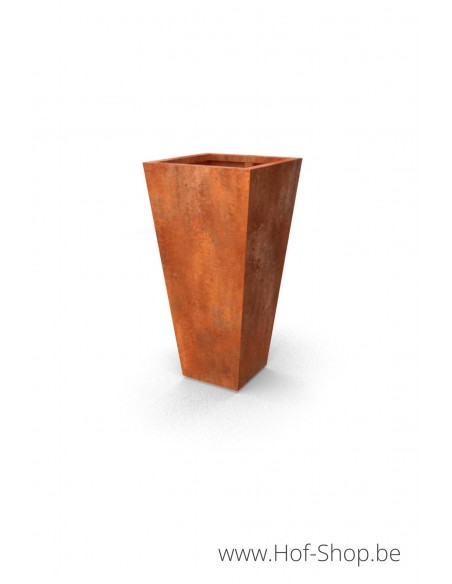 Vaso 60 x 60 x 120 cm - Plantenbak Geroba in cortenstaal