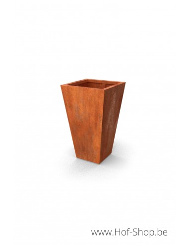 Vaso 60 x 60 x 100 cm - Plantenbak Geroba in cortenstaal