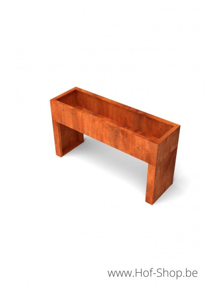 Altua 165 x 50 x 90 cm - Plantenbak Geroba in cortenstaal