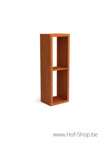 Egura Dividi 50 x 38,5 x 150 cm - Houtopslag Geroba in cortenstaal (EGURADC11)
