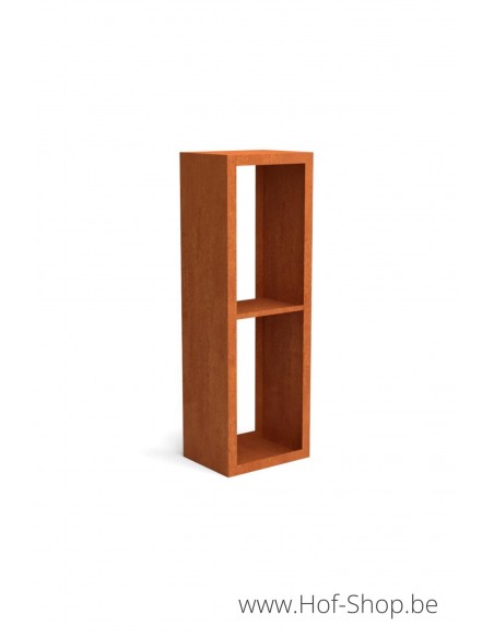 Egura Dividi 50 x 38,5 x 150 cm - Houtopslag Geroba in cortenstaal (EGURADC11)