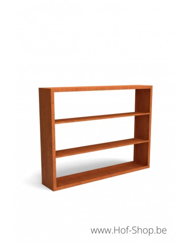 Egura Dividi 200 x 38,5 x 150 cm - Houtopslag Geroba in cortenstaal (EGURADC91)