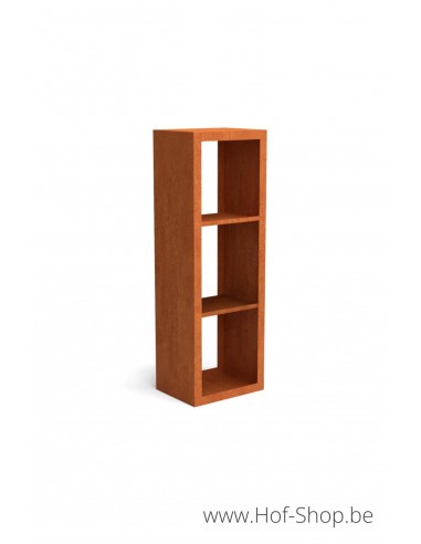 Egura Dividi 50 x 38,5 x 150 cm - Rack à Buches en acier Corten Geroba  (EGURADC12)