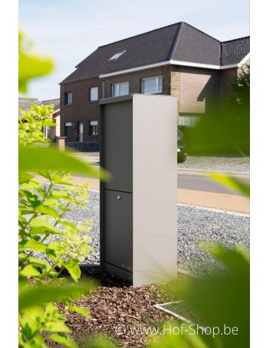 Dropbox Small RAL 9007 - eSafe pakketbus aluminium