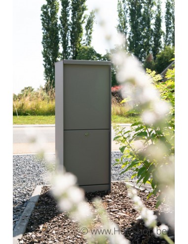 Dropbox Small RAL 9007 - eSafe pakketbus aluminium