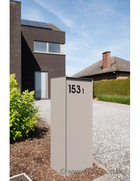 Dropbox Small RAL 9007 - eSafe pakketbus aluminium